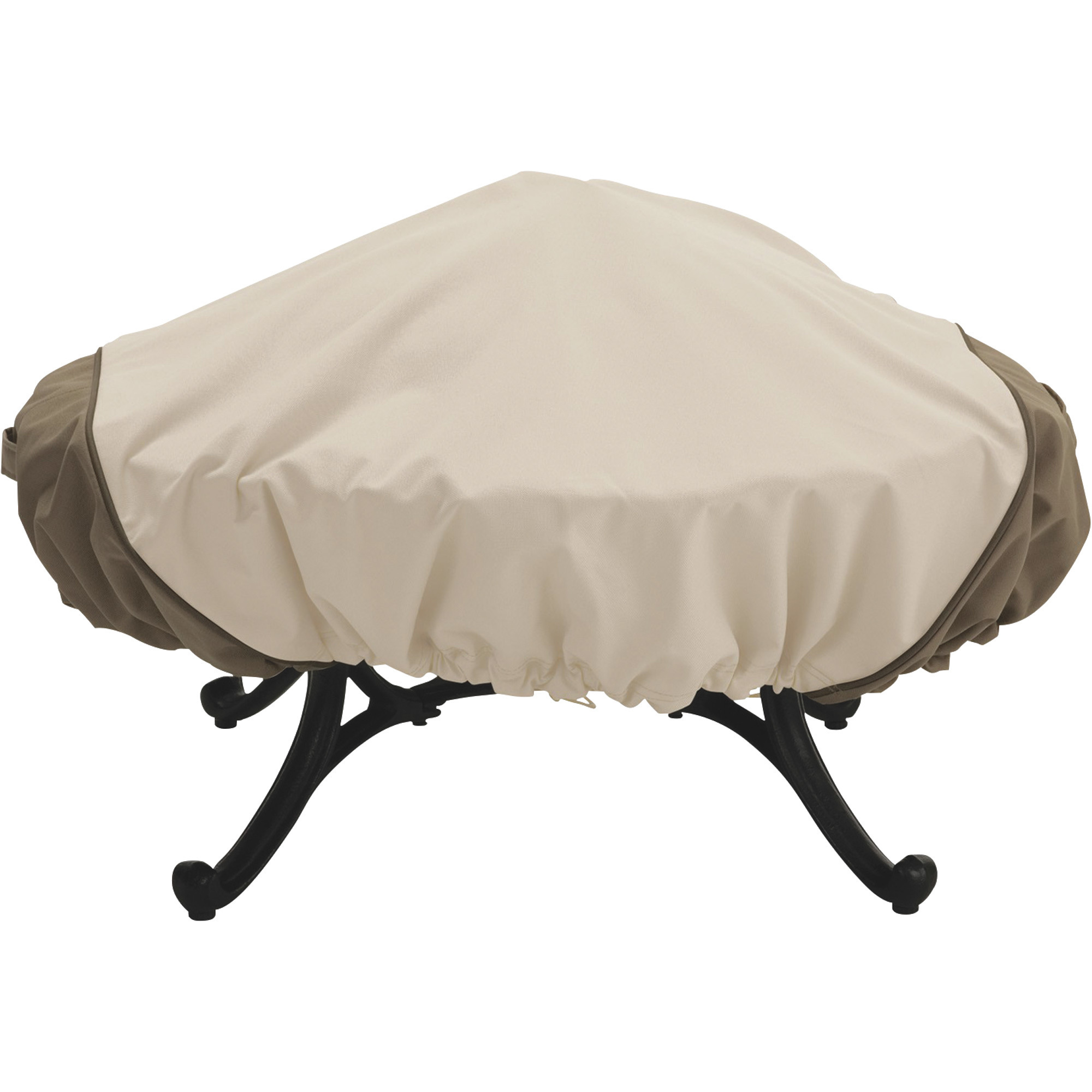 Classic Accessories Veranda Round Fire Pit Cover, Pebble, 44in. Dia., Model# 78992